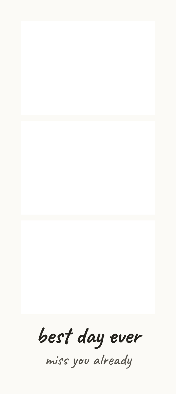 Template photobooth Retro Polaroid White