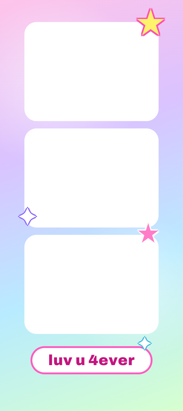 Template photobooth Y2K Sticker Pop
