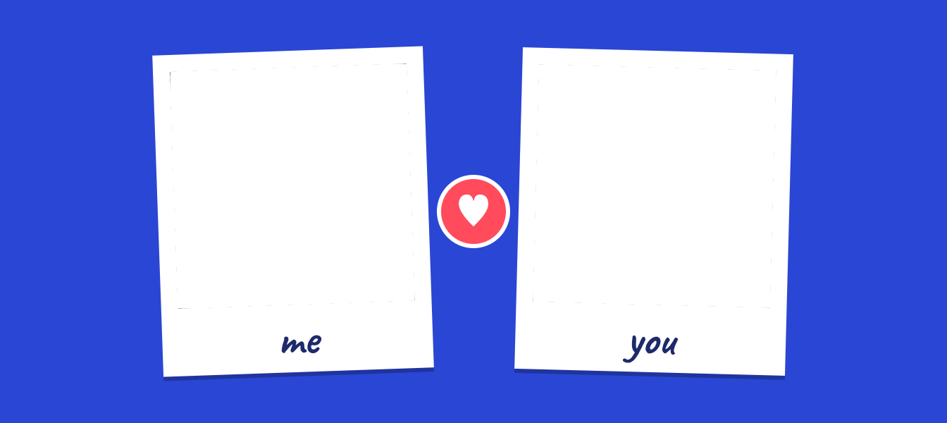 Template photobooth Duo Polaroid