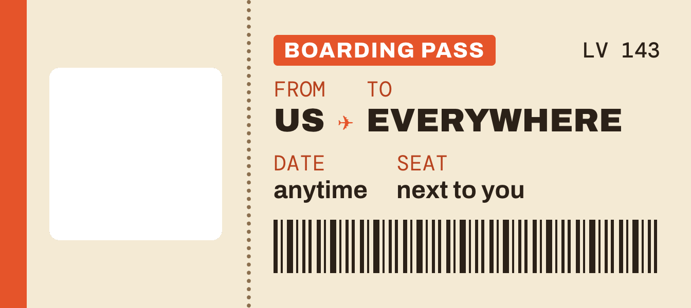 Template photobooth Boarding Pass